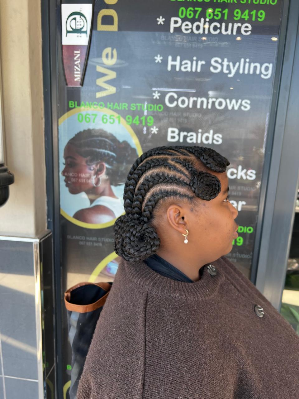 Cornrow mohawk style